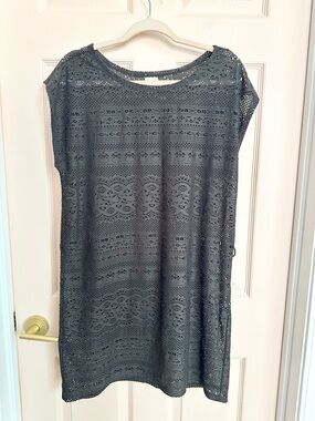 Grey netted merona swim cover up